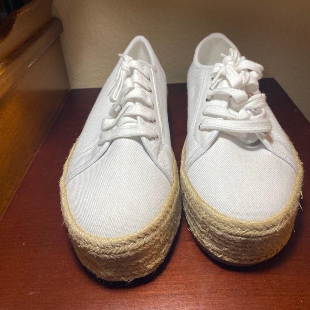Women’s Platform espadrille sneakers size 10